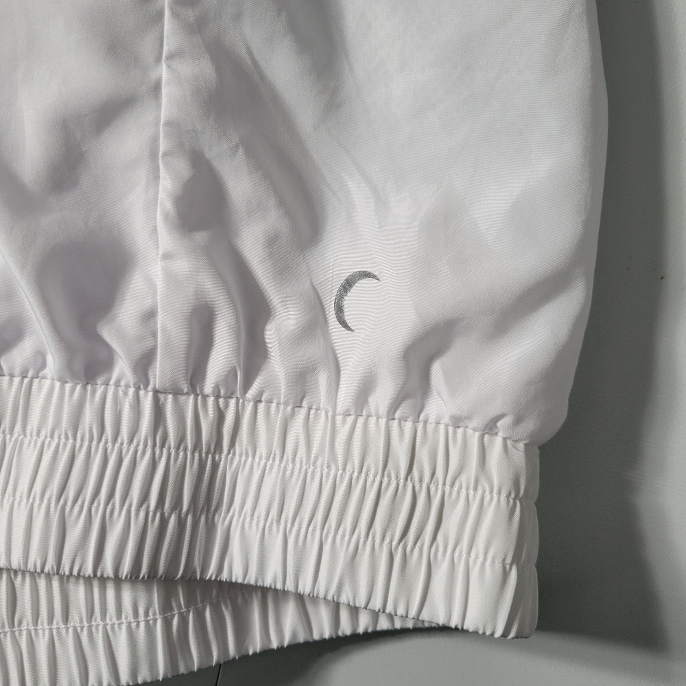 Zyia White and Blue Stripe Windbreaker Jacket - Picture 10 of 12